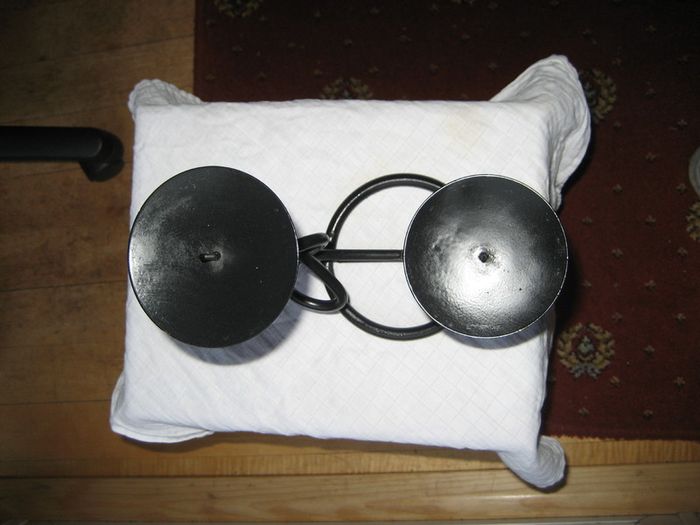 Wrought Iron Candle Holder.