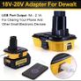 Dewalt 18V Tools Convert Dewalt 20V Lithium Battery for DC9096 DE9098 DE9096 with USB Image 6