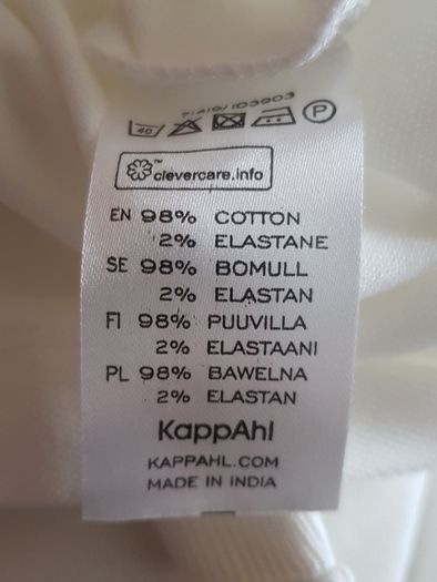 KappAhl Hampton Republic Sleeveless polo top white s. L