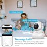 Wifi Camera, Baby Monitor Camera 1080P Smart Security Cameras for Dog, Pet Camera with App for Motion Tracking,Night Vision, Tilt Zoom,Works with Alexa Image 2