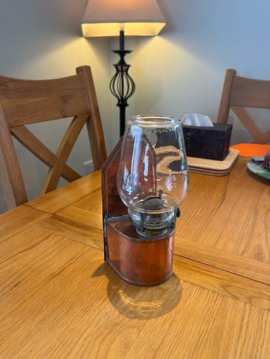 Antique Copper Wall Oil Lamp