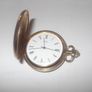 a gold plated pocket watch working by FOCUS swiss made Image 4