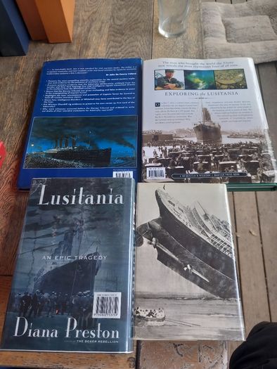4 as new hardbacks on Lusitania, D18 post 10e