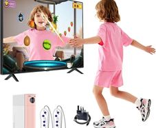 Motion Gaming Console for Kids: Educational AR Learning Games (28+) for Ages 4+ Boys & Girls - Boost Coordination Fitness & STEM Skills Motion-Sensing Video Game System