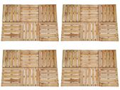 24 pcs Decking Tiles 50x50 cm Wood Brown