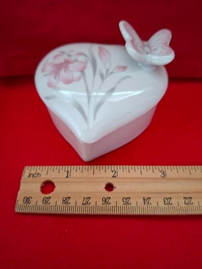Vintage Ceramic Double Oval Photo Frame & Trinket Dish