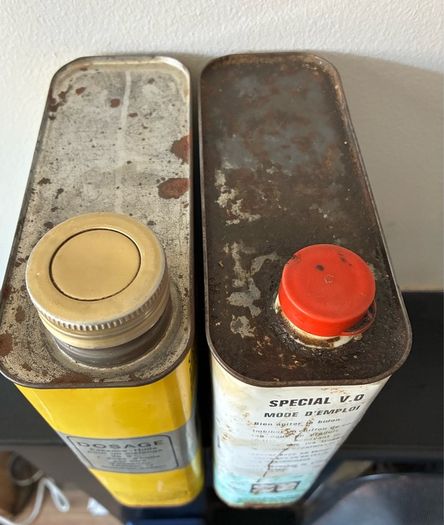 Vintage French Garage Tins