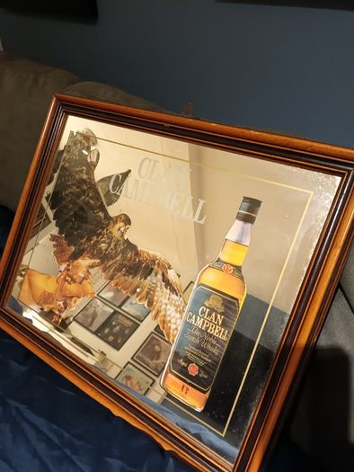Campbell whisky mirror.