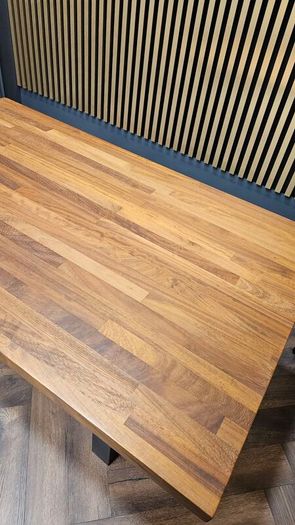 Wooden dining table
