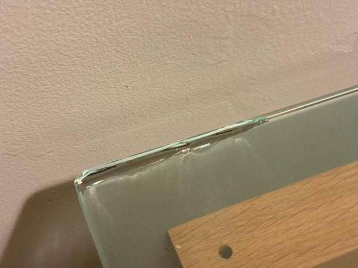 Habitat Solid Oak Pedestal + Glass Desk