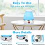 Electric Kettle Mini Travel Kettle Portable Fast Boiling 600 ML Collapsible Camping Kettle with Separable Power Cord for Outdoor Hiking Camping Traveling Image 4