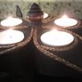 Hand carved wooden elephant candle holder Image 7