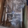 Bath Shower Mixer Tap, Small Spout & Cross Handles Image 4