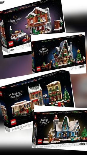 4x LEGO Winter village sets NEW