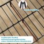 King Size Bed Frame Metal Platform Image 6