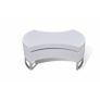 Coffee Table Shape-adjustable High Gloss White Image 3