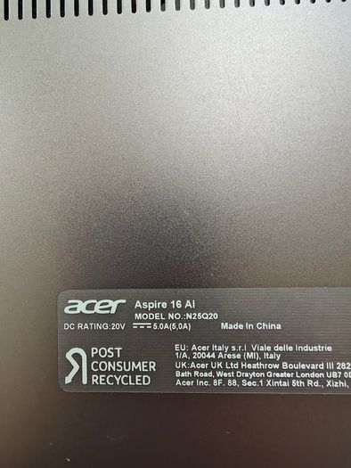Acer Aspire Rai5/16gb/1tb/16 Oled