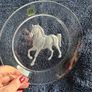 Hoya Tokyo Crystal set of 2 intaglio horse plates Image 3