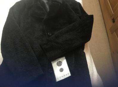 Conrad faux fur black coat