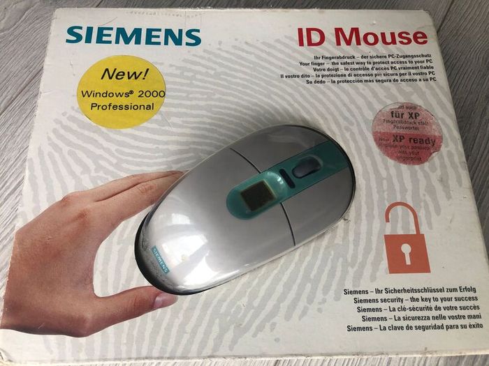 Siemens ID Fingerprint USB Mouse - Never used in original box