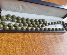 Vintage Green Beads Necklace