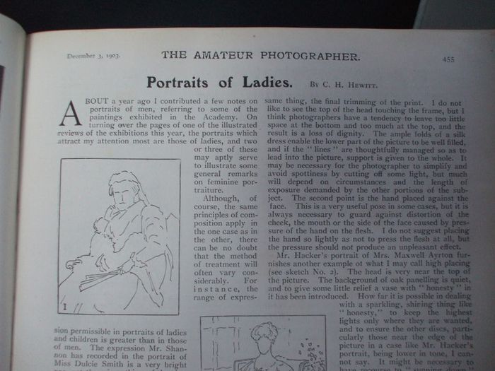 SALE!  THE AMATEUR PHOTOGRAPHER - 1903 - The Popular Illustrated Journal for All Photographers - Volume XXXVIII - July to December 1903