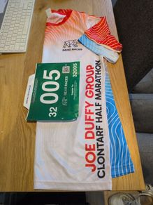 Clontarf Half Marathon bib