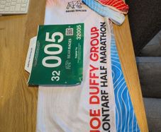Clontarf Half Marathon bib