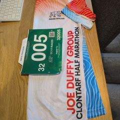Clontarf Half Marathon bib