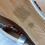 Ladies silver and multicolored toe post sandals size 5 Image 7