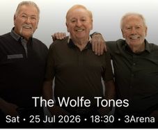 4 x Wolfe Tones Tickets Standing for Sat 25th July