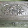 Vintage 1930 s Tin For State Express. Ornate Vintage State Express 333 Metal Tin With Wood Lining Image 2