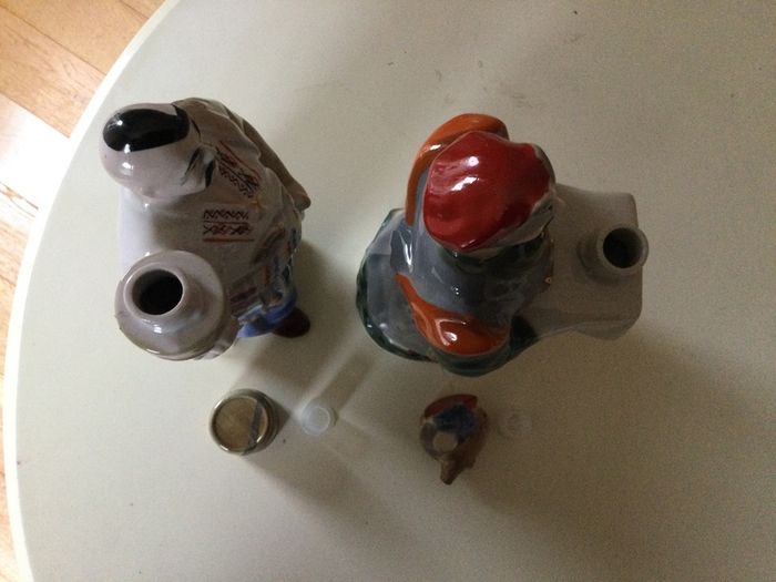 China - Character Decanters X 2