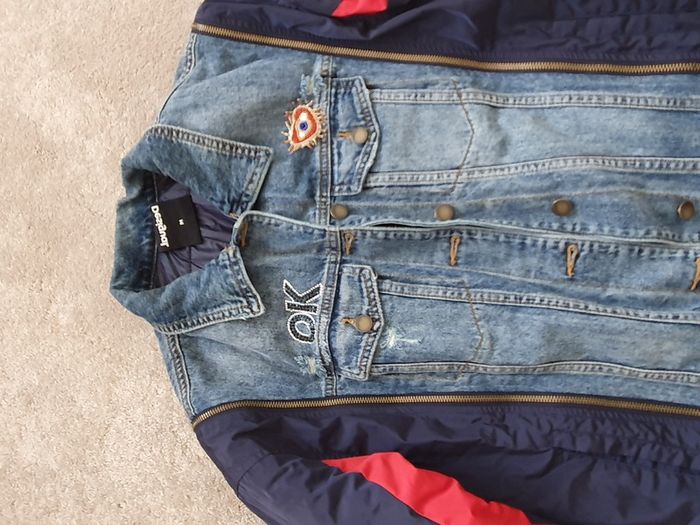 Desigual denim and puffer jacket - size M