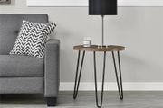 Dorel Owen Retro Round End Table- Walnut - 3613222COMUK