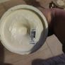 Cream coloured Metal / Glass floral candle stick holders x 3 Image 5