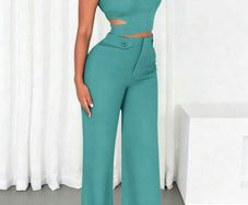 2 piece slim fit matching set