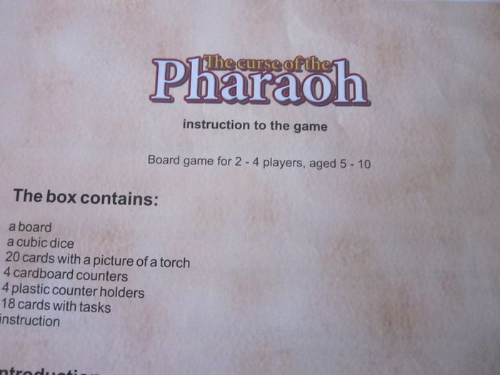 Disney Mickey's Adventures The Curse of the Pharaoh Spatial Board Game