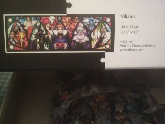 Disney panorama Clementoni Jigsaw Villains 1000 pcs complete