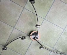 LED Nickel 6 Light 3-arm Spotlight