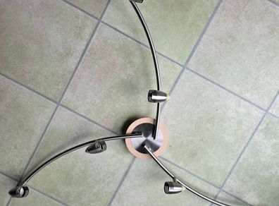 LED Nickel 6 Light 3-arm Spotlight