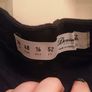 Blsck denim skirt size 20 used once Image 2