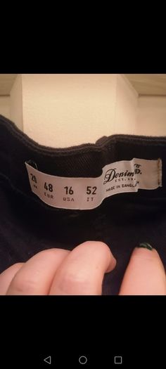 Blsck denim skirt size 20 used once