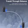 Walkie Talkies for Adults Long Range, with 6 Way Charger, Rechargeable 2 Way Radio Hand Free, PMR446 License Free Radio Communication for School Security 6 Pack, Black Image 3