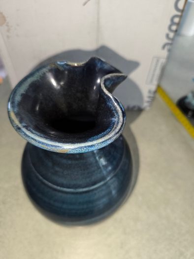 BLUE JUG OR VASE BY Richard Weston Pottery made in Ireland