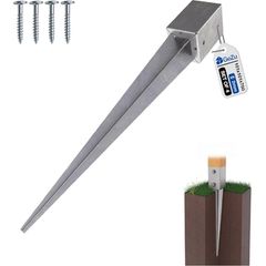 4X galvanized steel fence post anchor spike