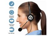 Arama Cell Phone Headset with Microphone Noise Cancelling &amp; Call Controls 3.5mm Computer Headphone for iPhone, Android, Laptop, PC, Call Center Office, Business Skype Softphone