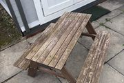 Outdoor children's bench