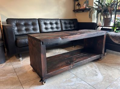 One of a kind Handmade Coffee Table. Reclaimed Barn Wood