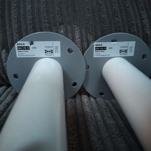 2 Ikea Adils White Legs